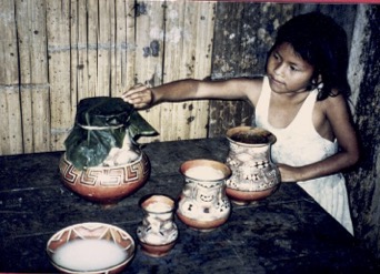 Keramikarbeiten der Jivaro 1993