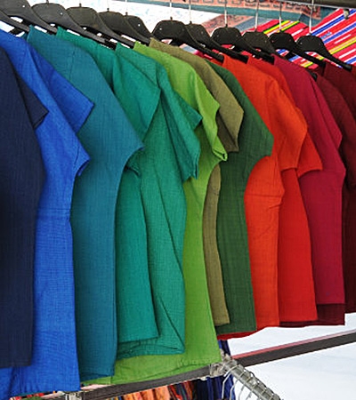 Textilien aus handgewobener Baumwolle