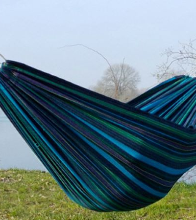 Fair-Trade Stoffhängematten 160 cm, handgewoben
