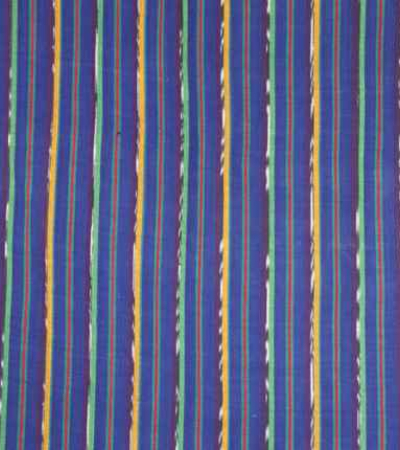 Blau/Orange Ikat