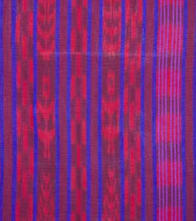 Rot/Blau mit Ikat