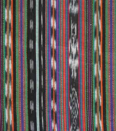 Schwarz/farbig Ikat