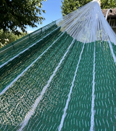 Mexikanische Netzhängematte Grün | Fair Trade & Baumwolle