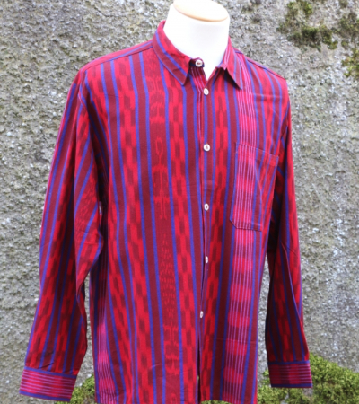 Rot/Blau Ikat