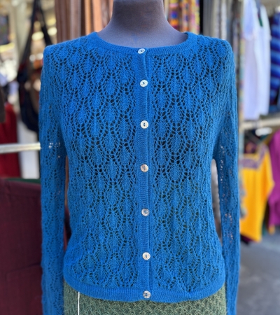 Jacke mit leichtem Strickmuster