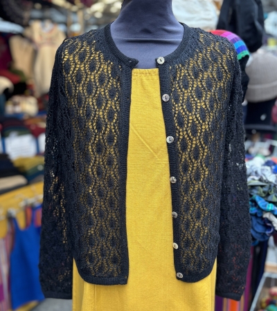 Jacke mit leichtem Strickmuster