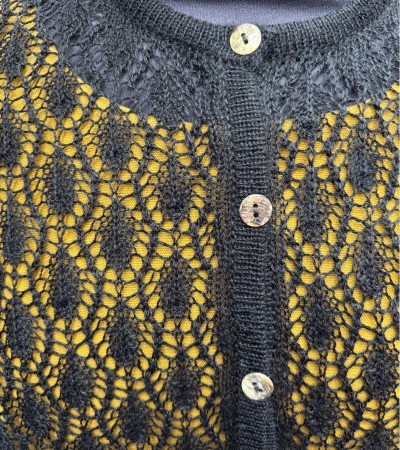 Jacke mit leichtem Strickmuster