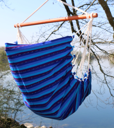 Hängesitz Blau/ Violett Extra Gross aus Guatemala – Fair Trade | El Tucan