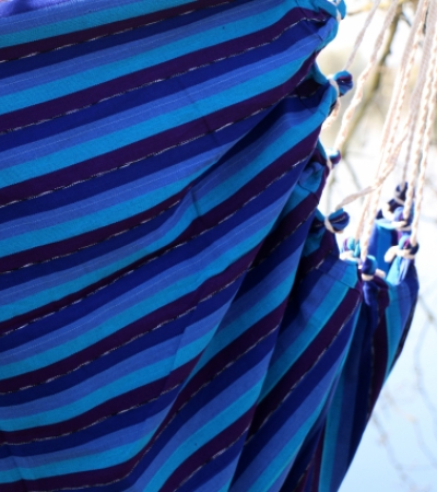 Hängesitz Blau/ Violett Extra Gross aus Guatemala – Fair Trade | El Tucan