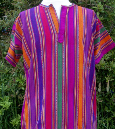 T- Shirt Mariposa farbig mit Ikat