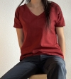 T-Shirt mit V-Ausschnitt