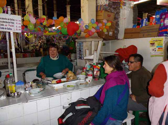 mittagessen in cusco